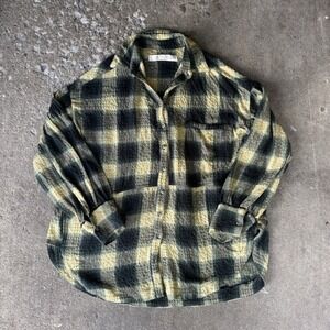 Free People Flannel Size XS Oversized Relaxed‎ Fit
